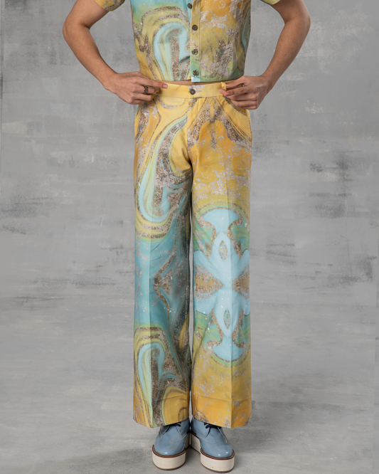 Kamsyā Wide Leg Trousers
