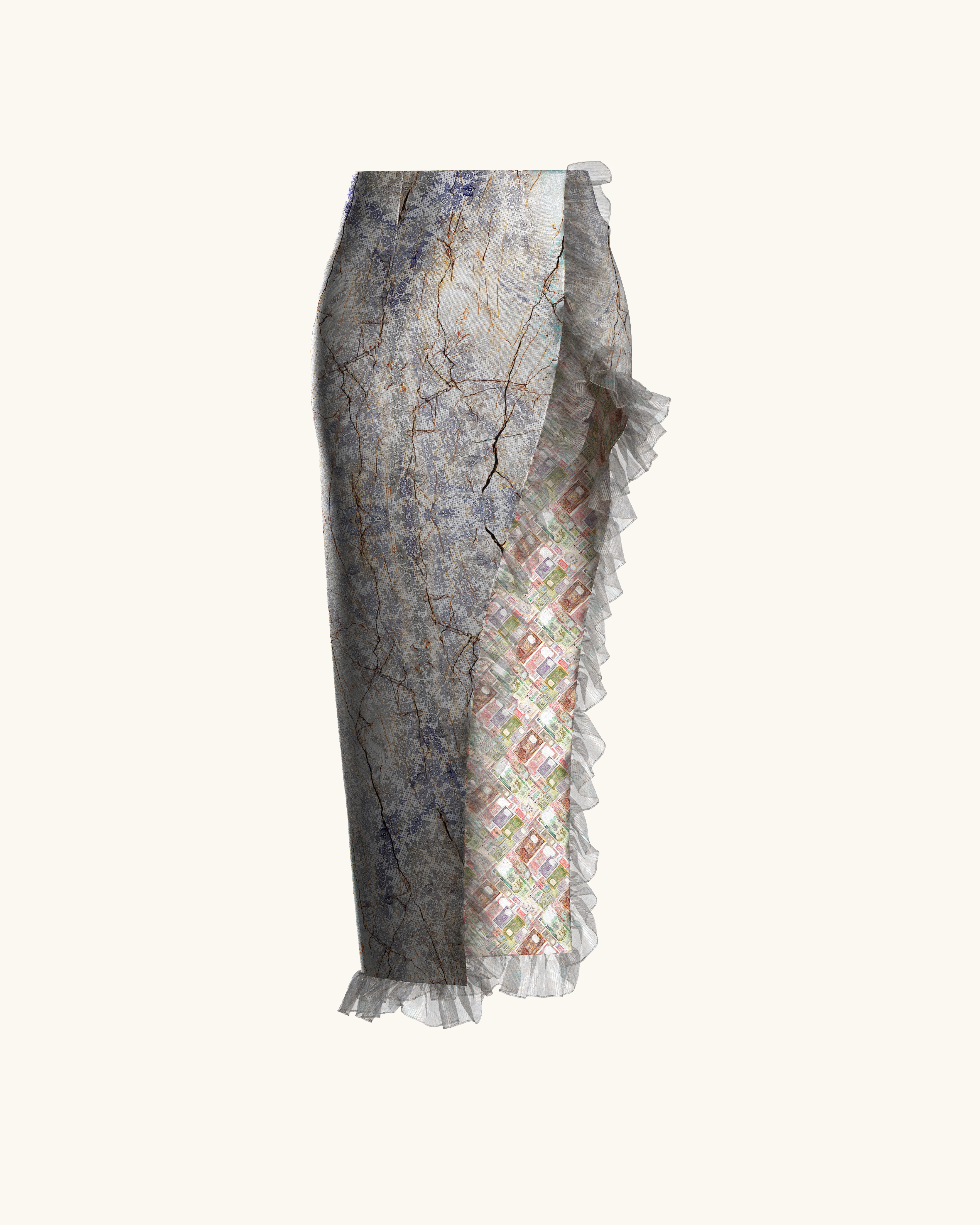 Vartakā High Slit Skirt